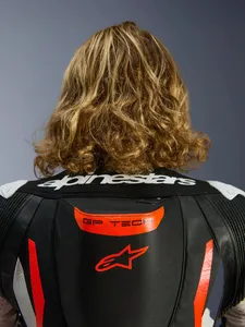 Alpinestars Skinnställ 1-pcs GP Tech v5 Svart/Vit/ Fluo Röd
