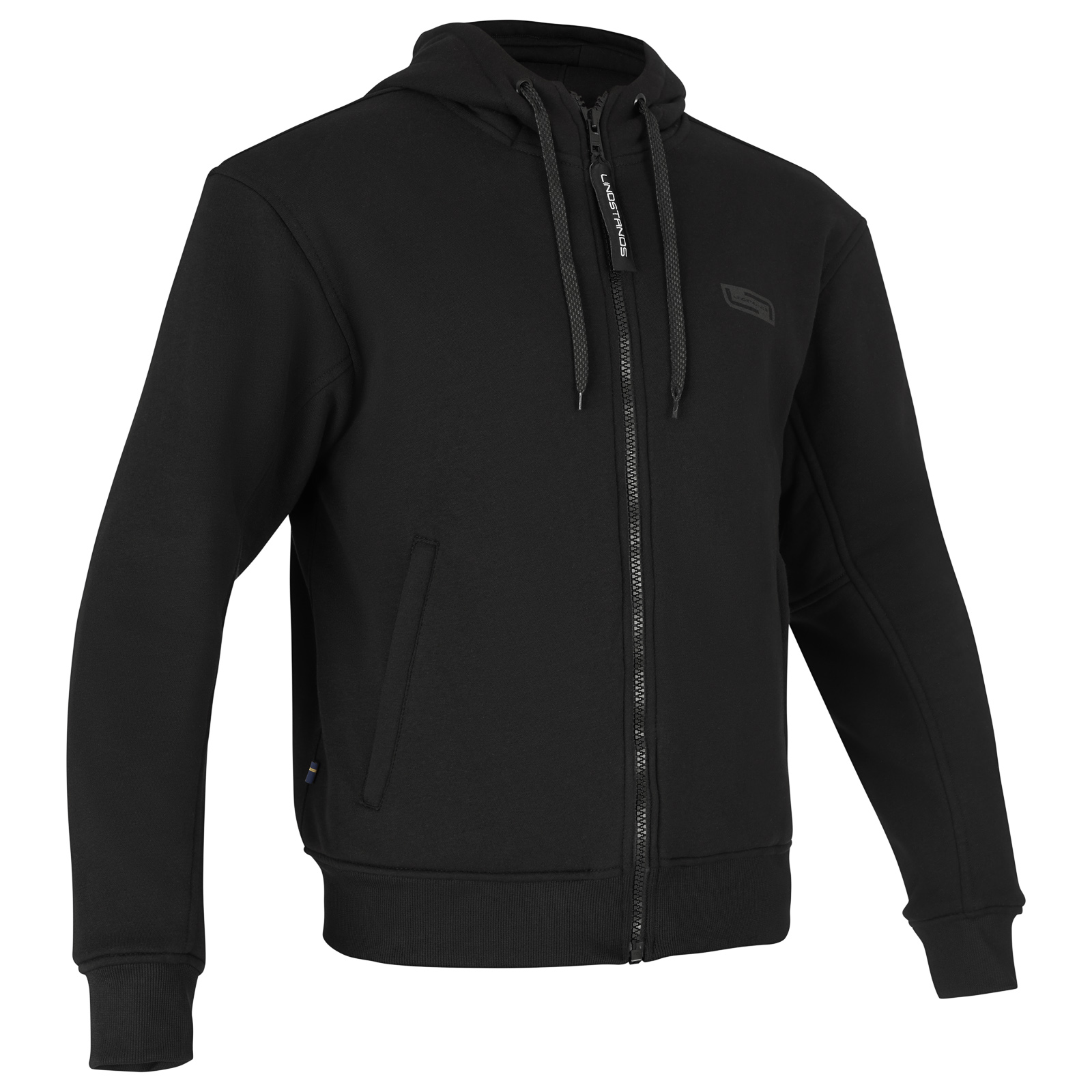 Lindstrands Textilhoodie Oselbo Svart 