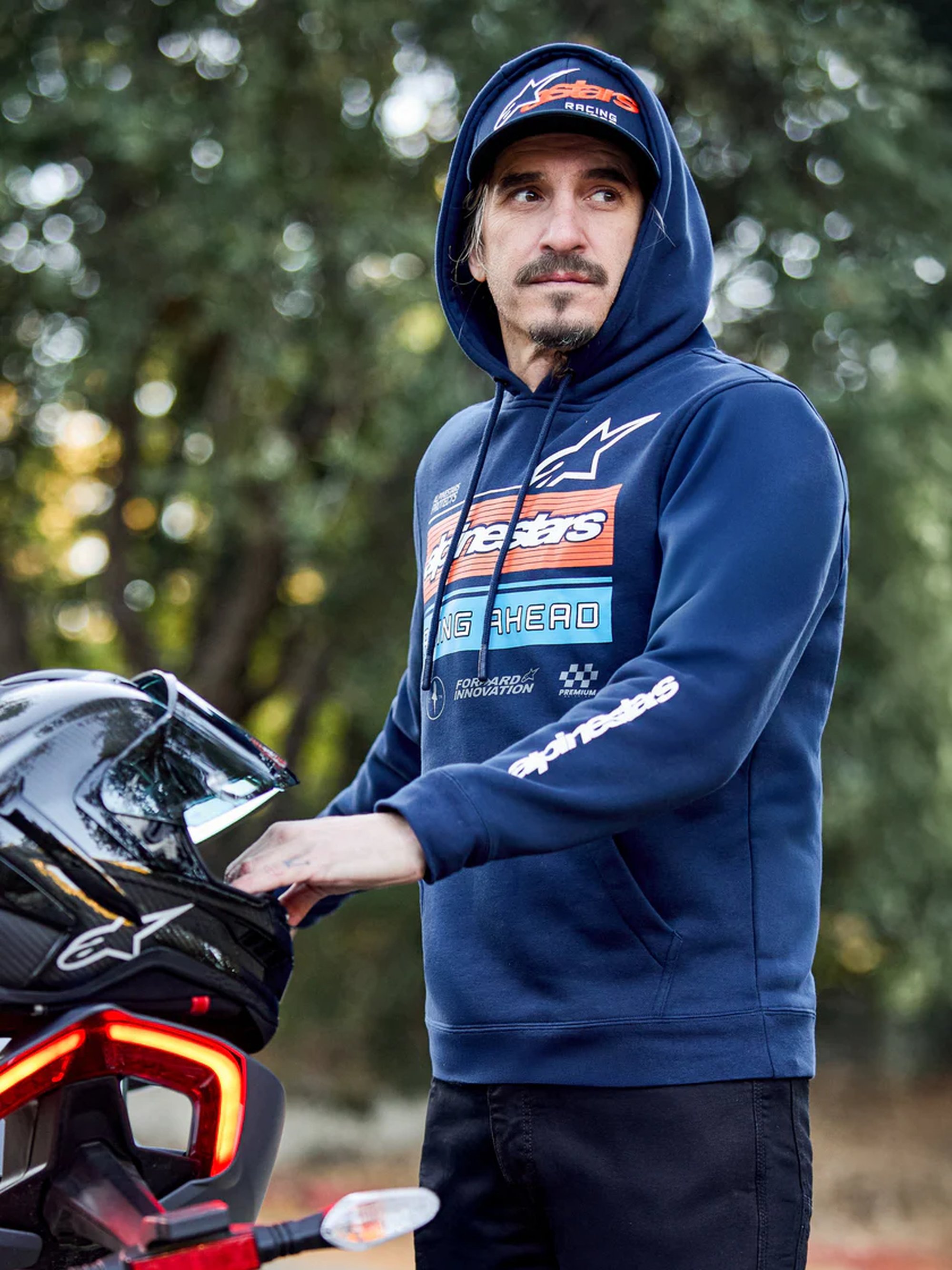 Alpinestars Hoodie Harken Blå