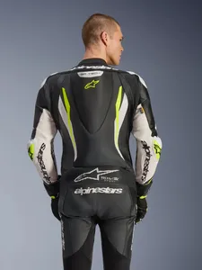 Alpinestars Skinnställ 1-pcs GP Tech v5 Svart/Vit/Fluo Gul