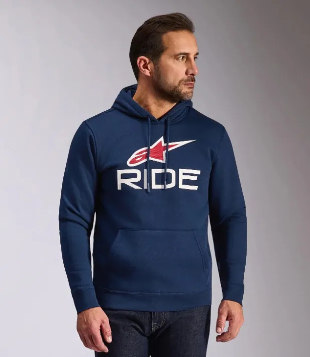 Alpinestars Hoodie Ride v3 Blå
