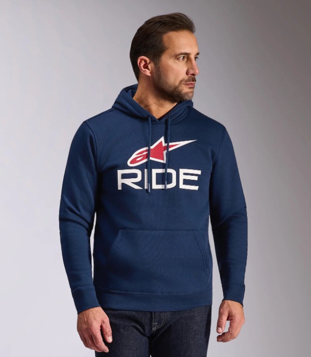 Alpinestars Hoodie Ride v3 Blå