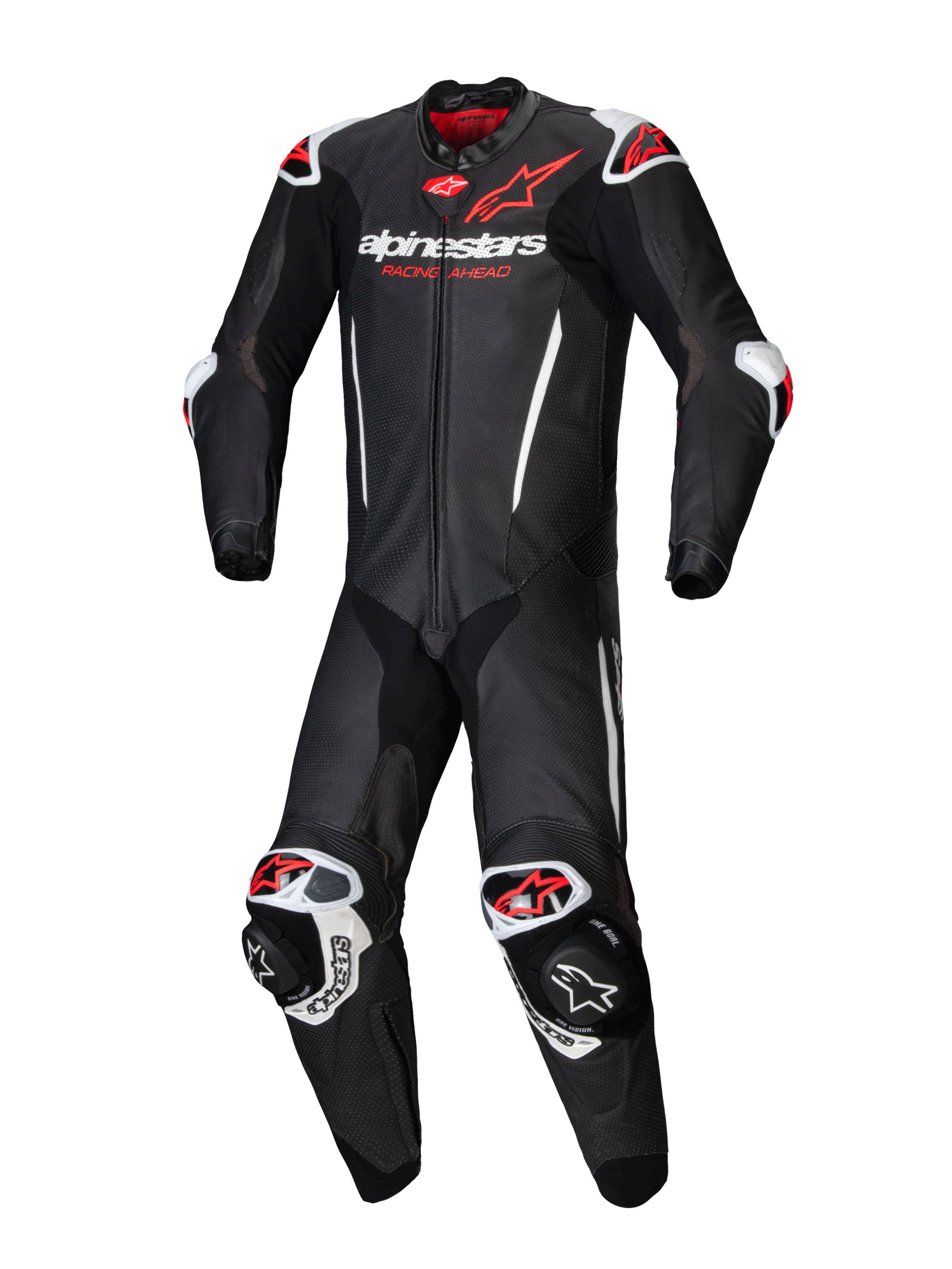 Alpinestars Skinnställ 1-pcs GP-R7 Svart/Vit/Röd