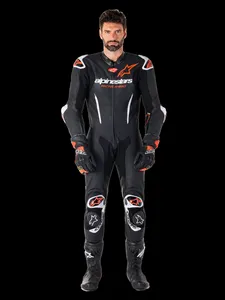 Alpinestars Skinnställ 1-pcs GP-R7 Svart/Vit/Röd