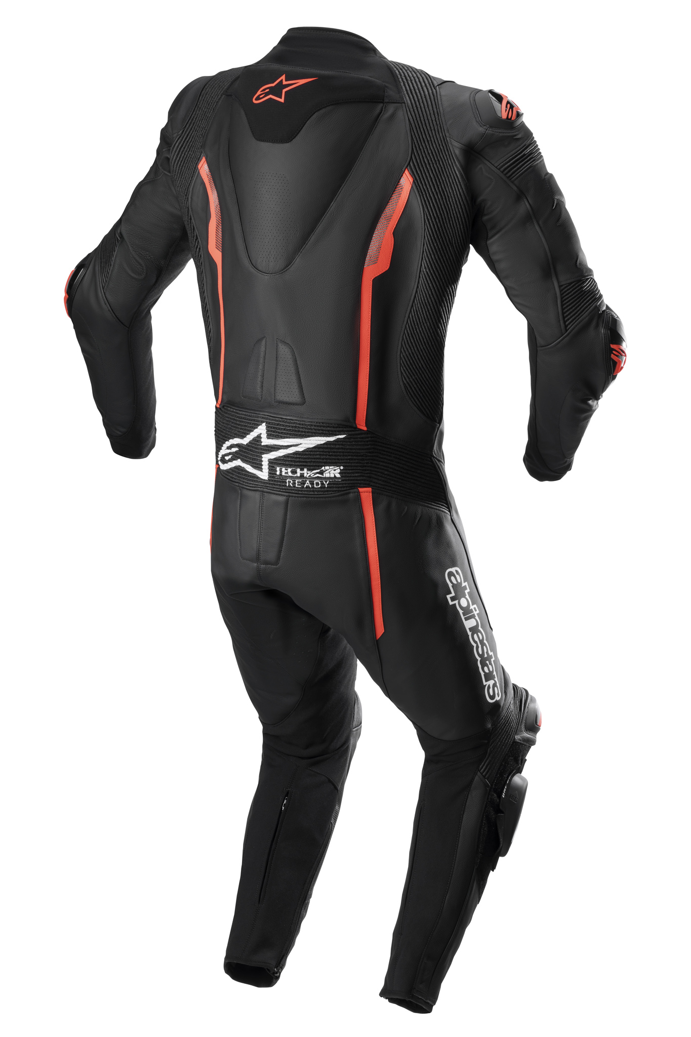 Alpinestars Skinnställ 1-pcs Missile v2 Svart/Röd fluo