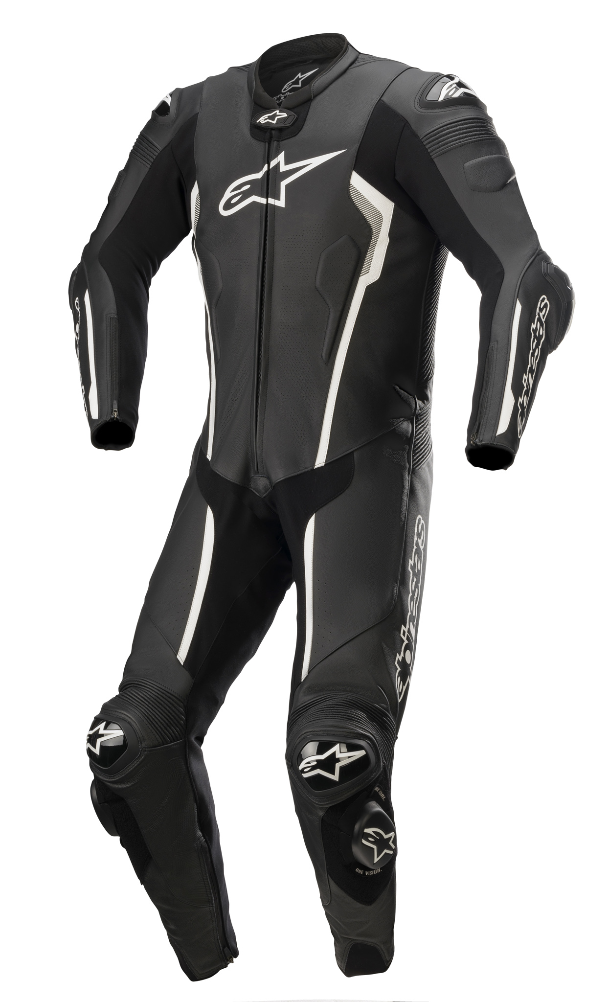 Alpinestars Skinnställ 1-pcs Missile v2 Svart/Vit