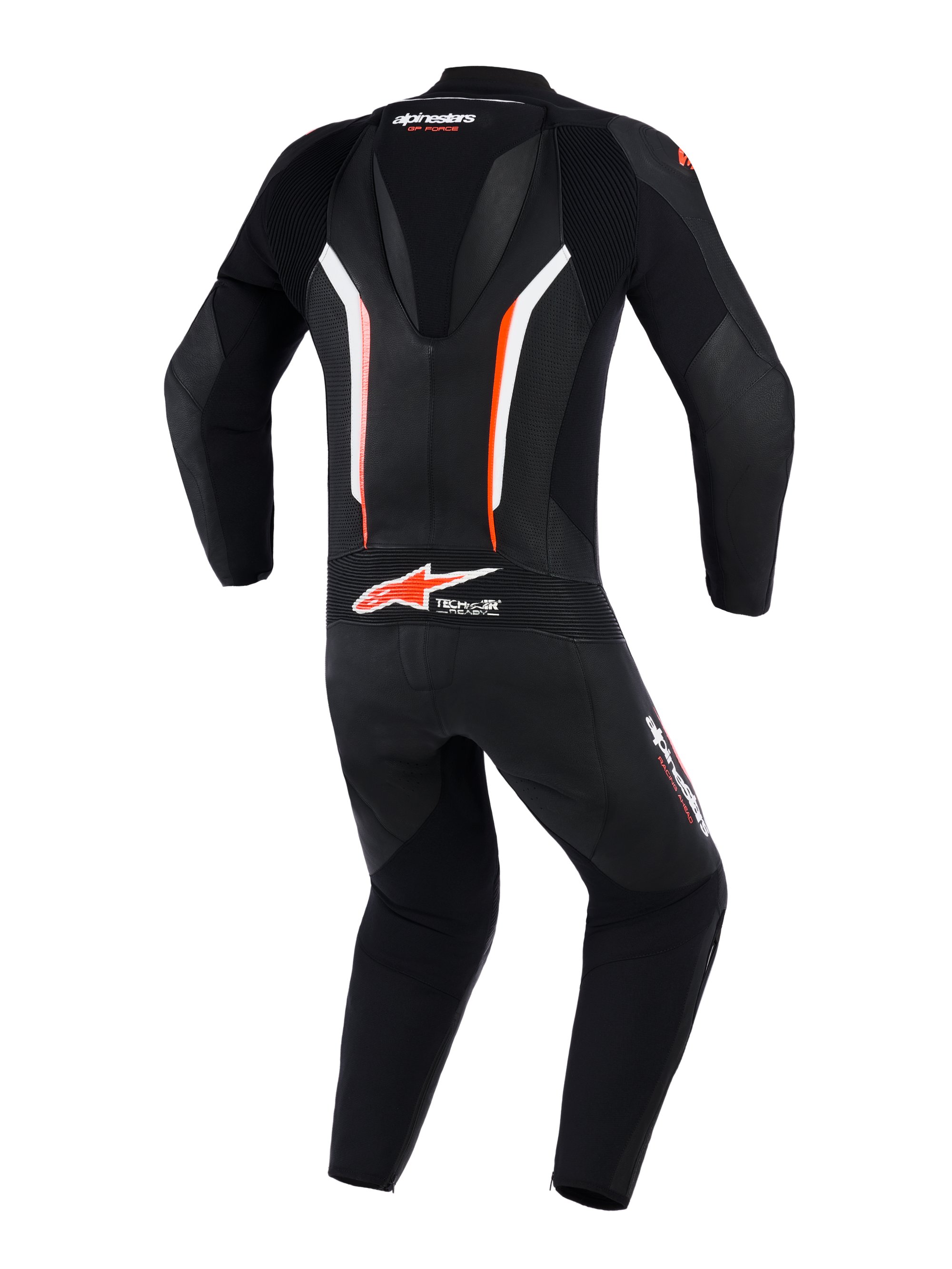 Alpinestars Skinnställ 1PCS GP Force V2 Svart/Vit/Fluo Röd