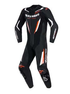 Alpinestars Skinnställ 1PCS GP Force V2 Svart/Vit/Fluo Röd