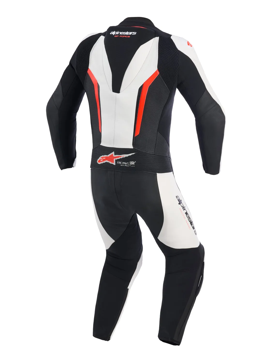 Alpinestars Skinnställ 1PCS GP Force V2 Svart/Vit/Röd Fluo