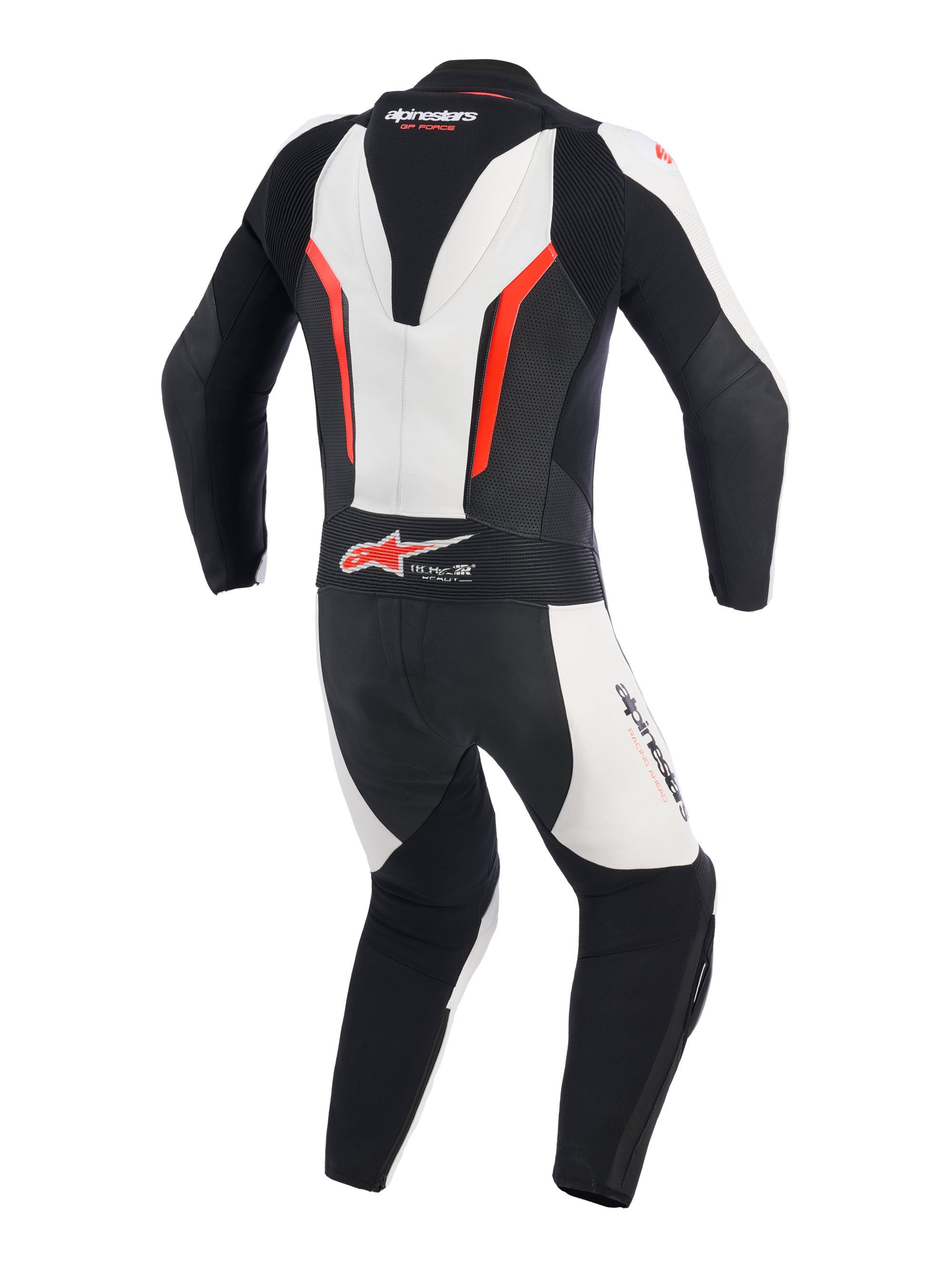 Alpinestars Skinnställ 1PCS GP Force V2 Svart/Vit/Röd Fluo