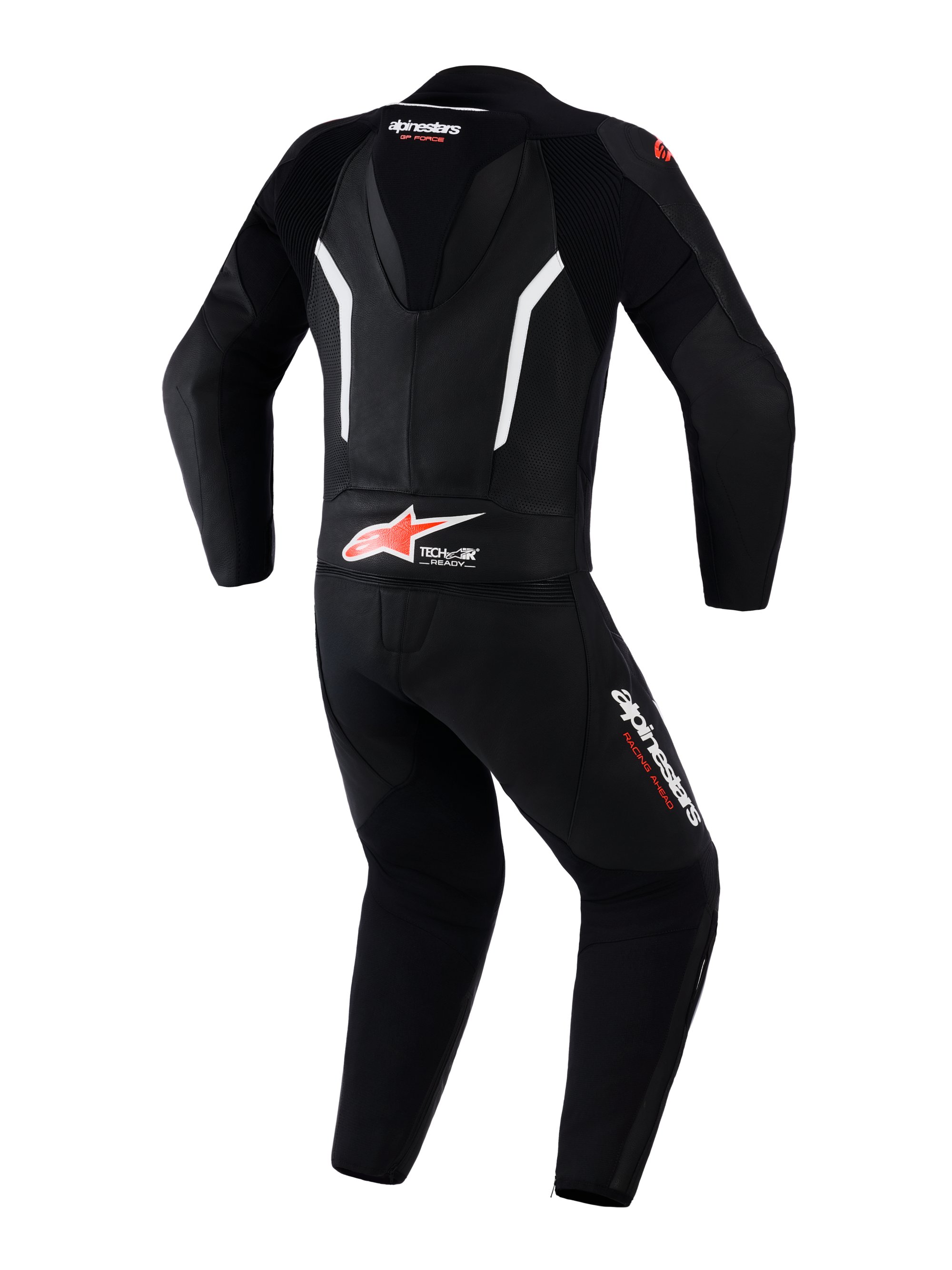 Alpinestars Skinnställ 2PCS GP Force V2 Svart/Vit/Fluo Röd