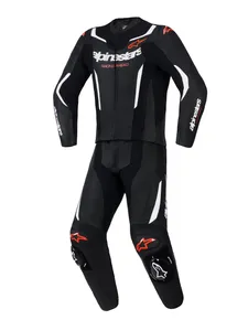 Alpinestars Skinnställ 2PCS GP Force V2 Svart/Vit/Fluo Röd