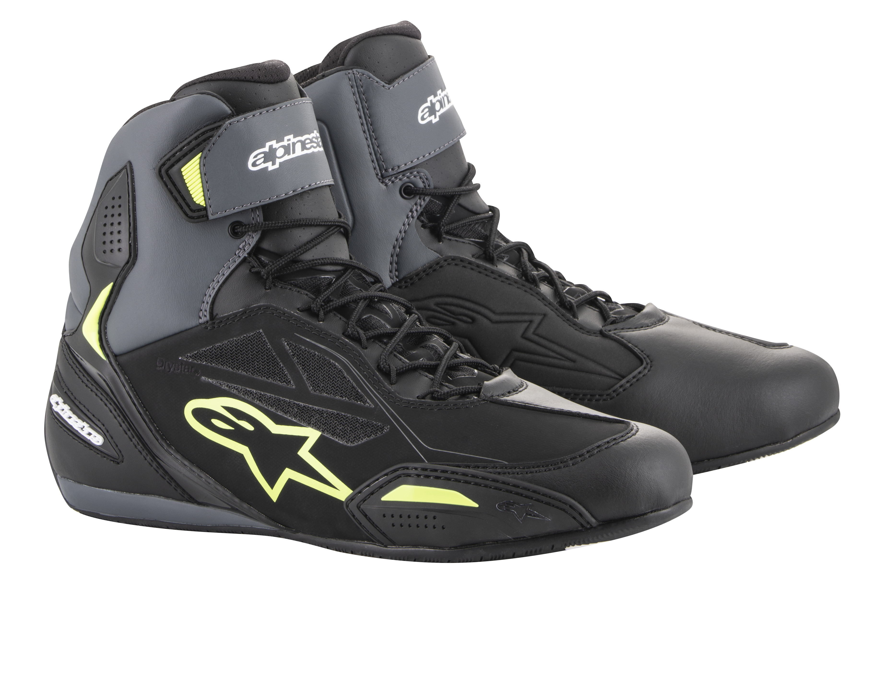 Alpinestars Sko Faster-3 Drystar Svart/Gul fluo