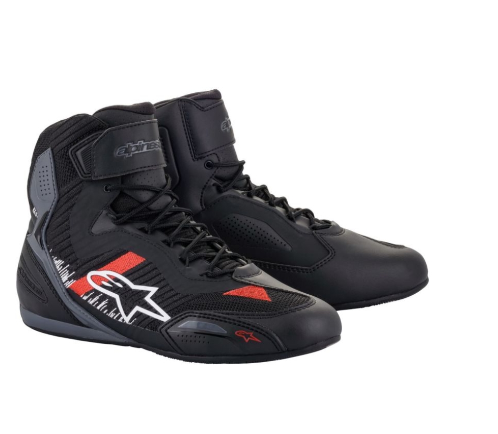 Alpinestars Sko Faster-3 Rideknit Svart/Grå/Röd