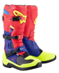 Alpinestars Stövel Tech 3 Röd/Blå/Gul Fluo