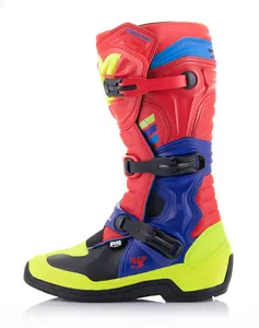 Alpinestars Stövel Tech 3 Röd/Blå/Gul Fluo