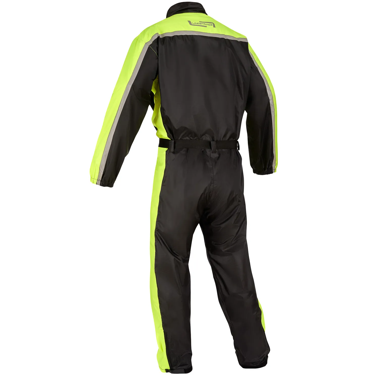Lindstrands regnoverall Sidvallen one piece Svart/HV gul 