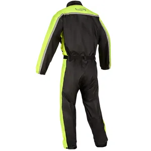 Lindstrands regnoverall Sidvallen one piece Svart/HV gul 