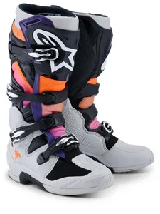 Alpinestars Stövel Tech 7 Svart/Orange/Fluo Magenta