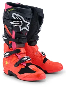 Alpinestars Stövel Tech 7 Svart/Röd Fluo/Rosa Fluo