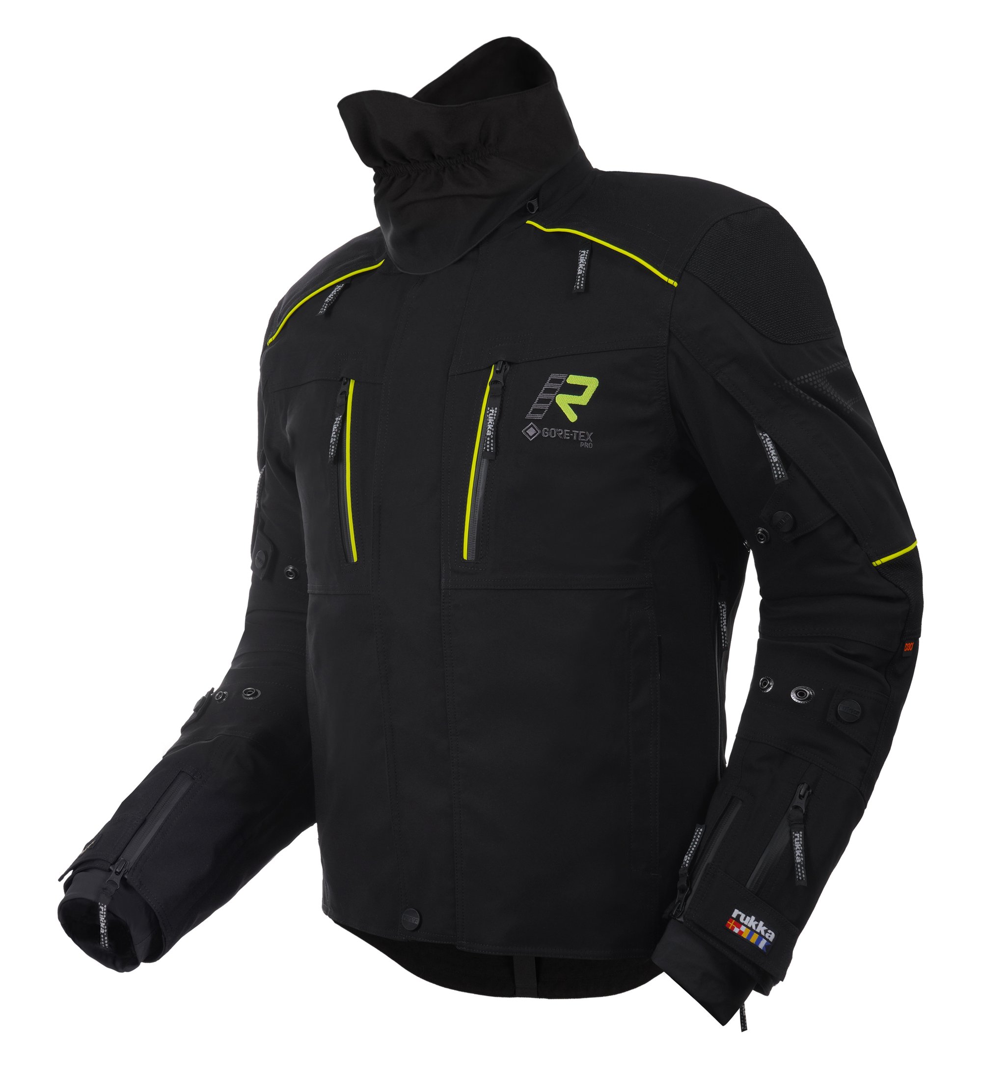 Rukka FLEXO-R Jacka Svart/Gul 