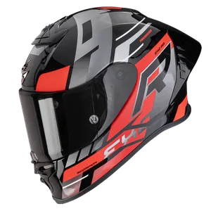 SCORPION Helmet EXO-R1 EVO II AIR ADRENALINE Black-Red-Silver