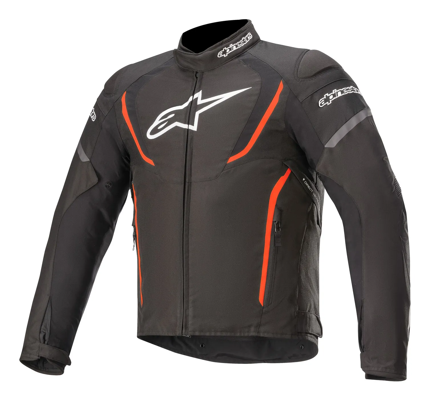 Alpinestars Jacka T-Jaws v3 Vattentät Svart/Röd Fluo