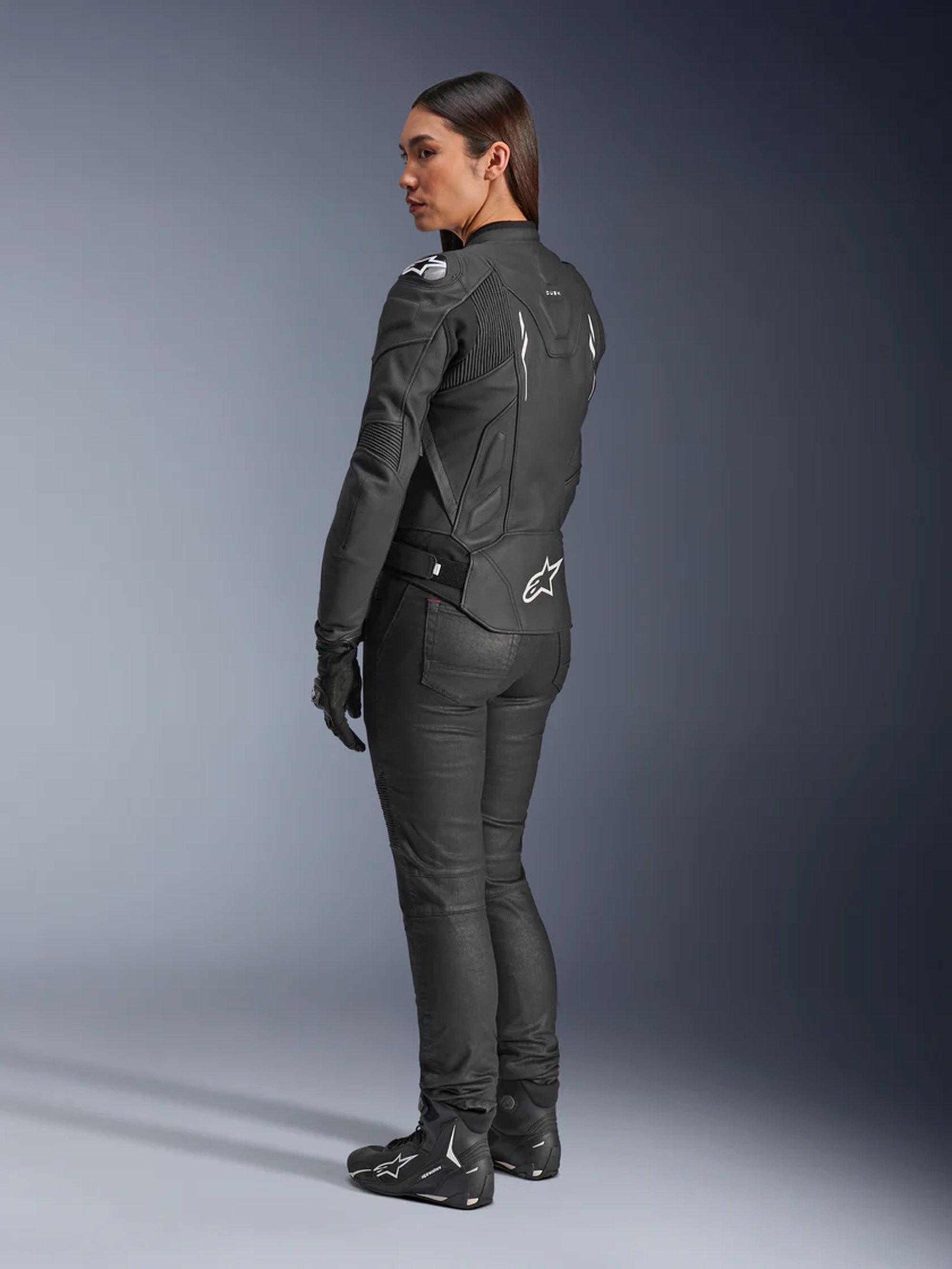Alpinestars Skinnjacka Dam Dusk Svart/Vit