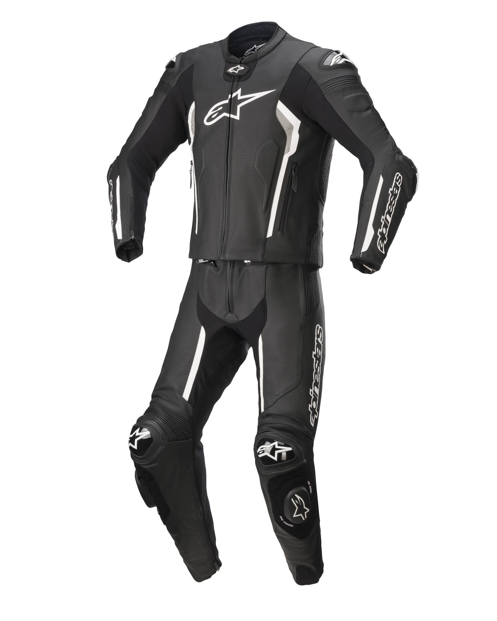 Alpinestars Skinnställ 2-pcs Missile v2 Svart/Vit