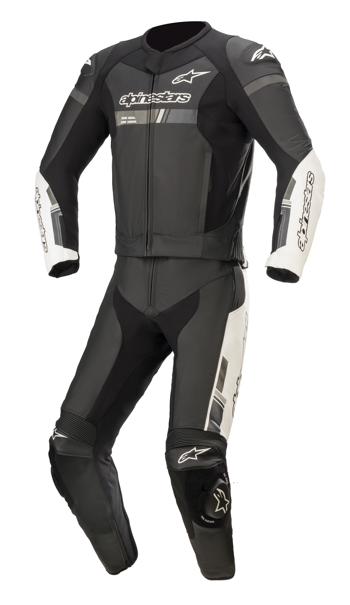 Alpinestars Skinnställ GP Force Chaser V2 2 PCS Svart/Vit