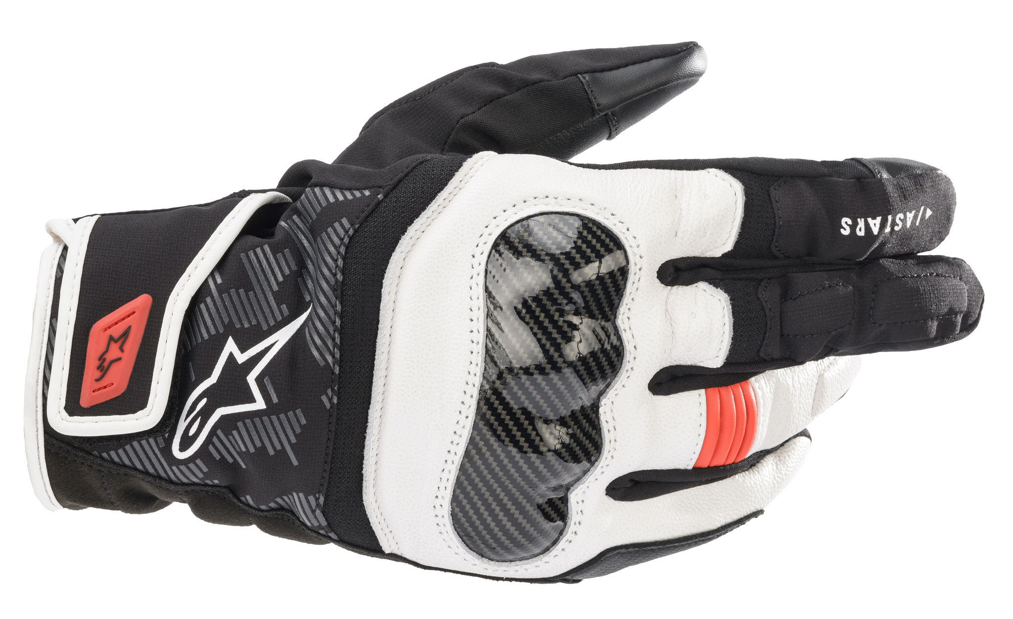 Alpinestars Handske SMX Z Drystar Svart/Vit/Röd Fluo