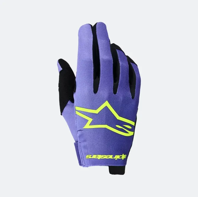 Alpinestars Handskar Radar Lila/Fluo Gul 