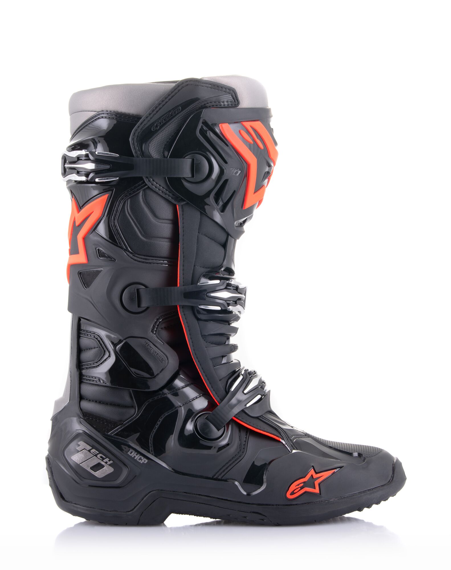 Alpinestars Stövel Tech 10 Svart/Röd Fluo