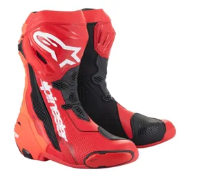 Alpinestars Stövel Supertech R v2 Röd Fluo/Röd