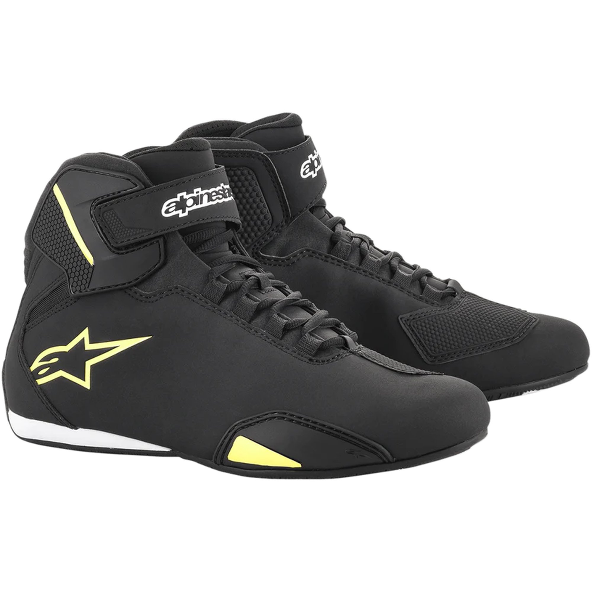 Alpinestars Sko Sektor Svart/Gul fluo