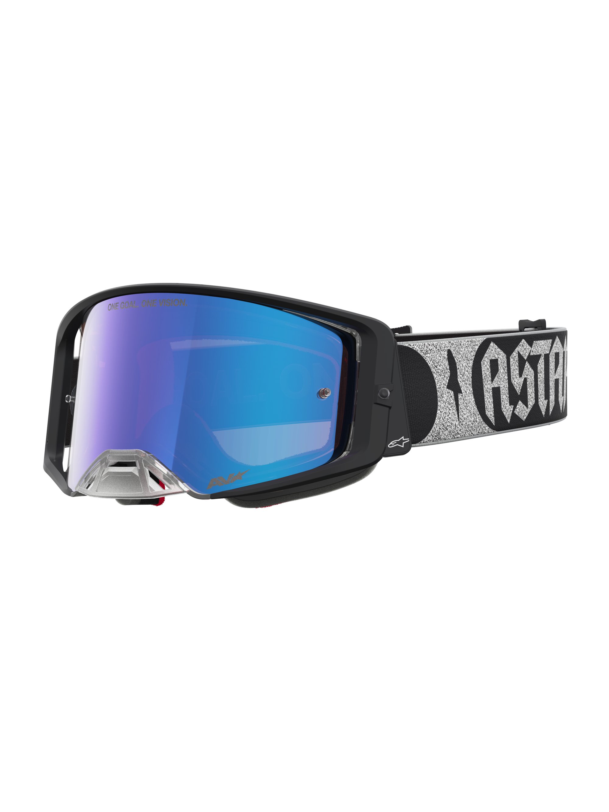 Alpinestars Goggle Supertech Atrox Svart Silver Spegel Rosa