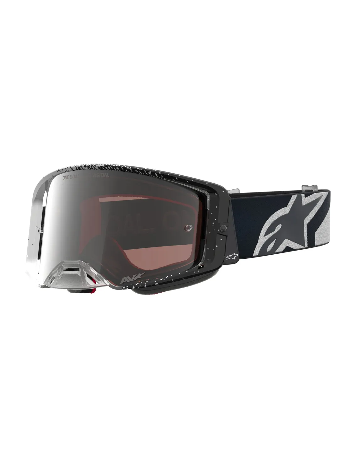 Alpinestars Goggle Supertech Hiten Vit Svart Spegel Silver