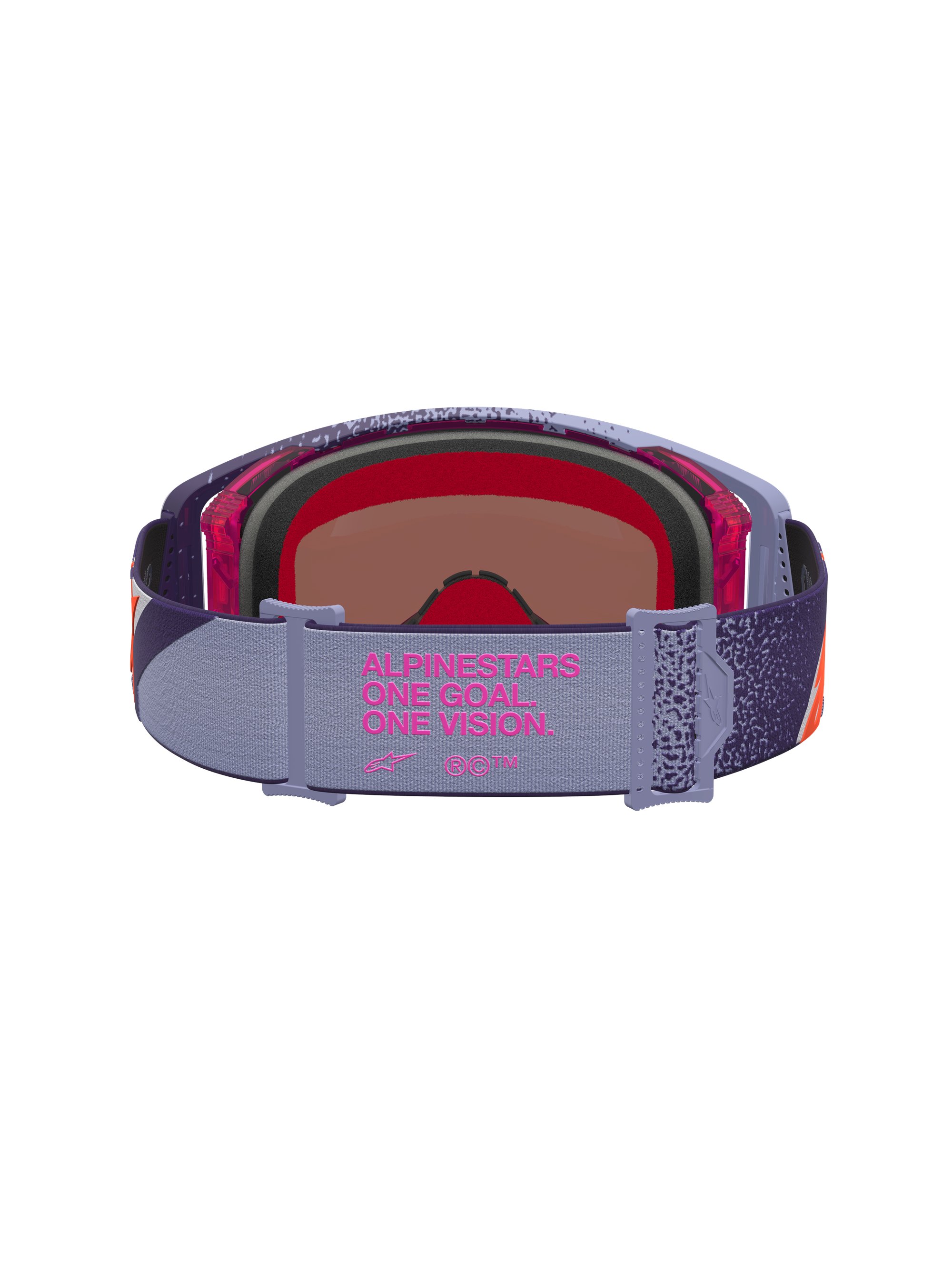 Alpinestars Goggle Supertech Hiten Lila Röd Spegel Rosa