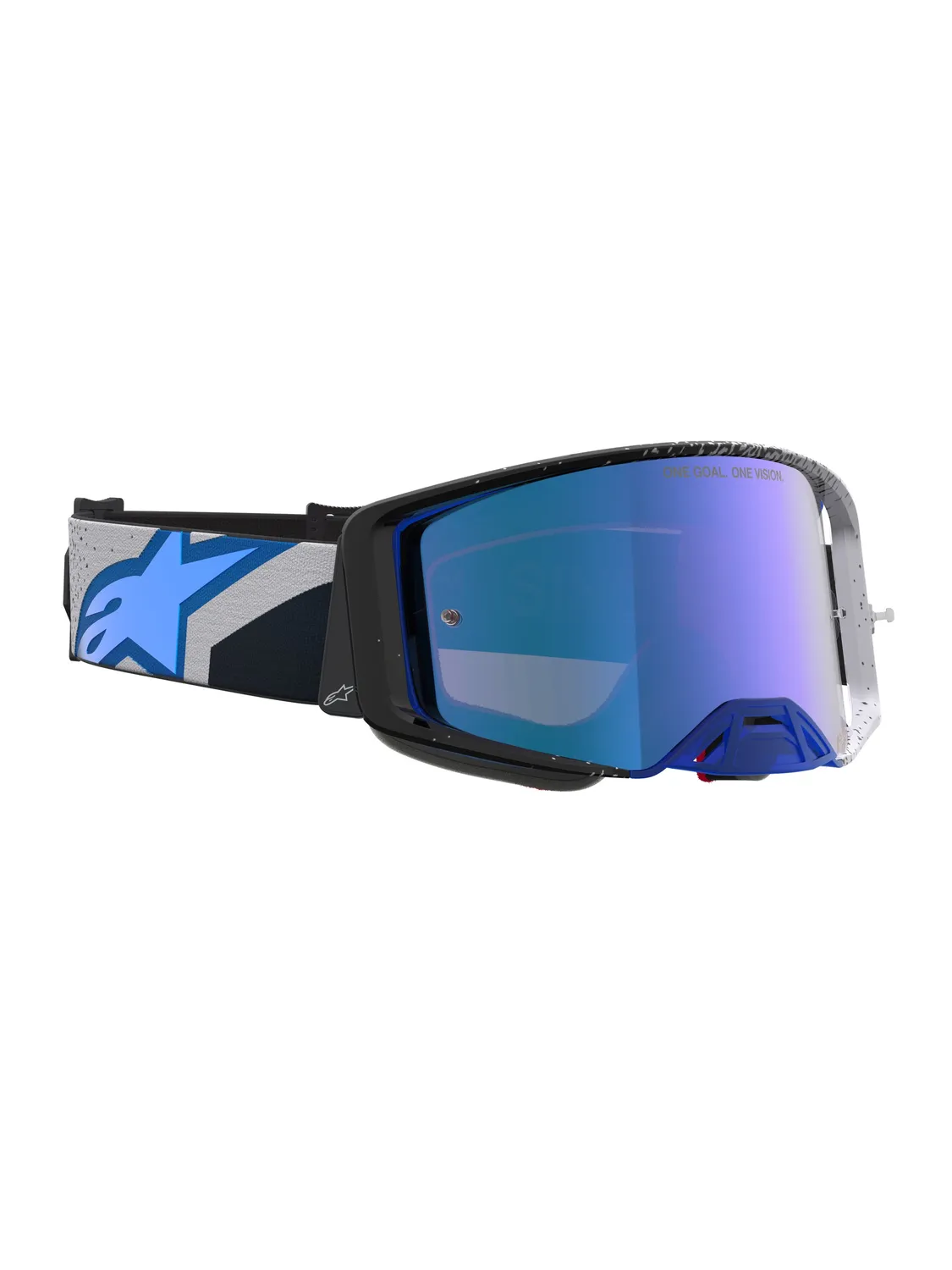 Alpinestars Goggle Supertech Hiten Svart Blithe Blå Spegel Blå