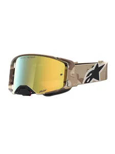 Alpinestars Goggle Supertech Lone Camo Desert Spegel Guld