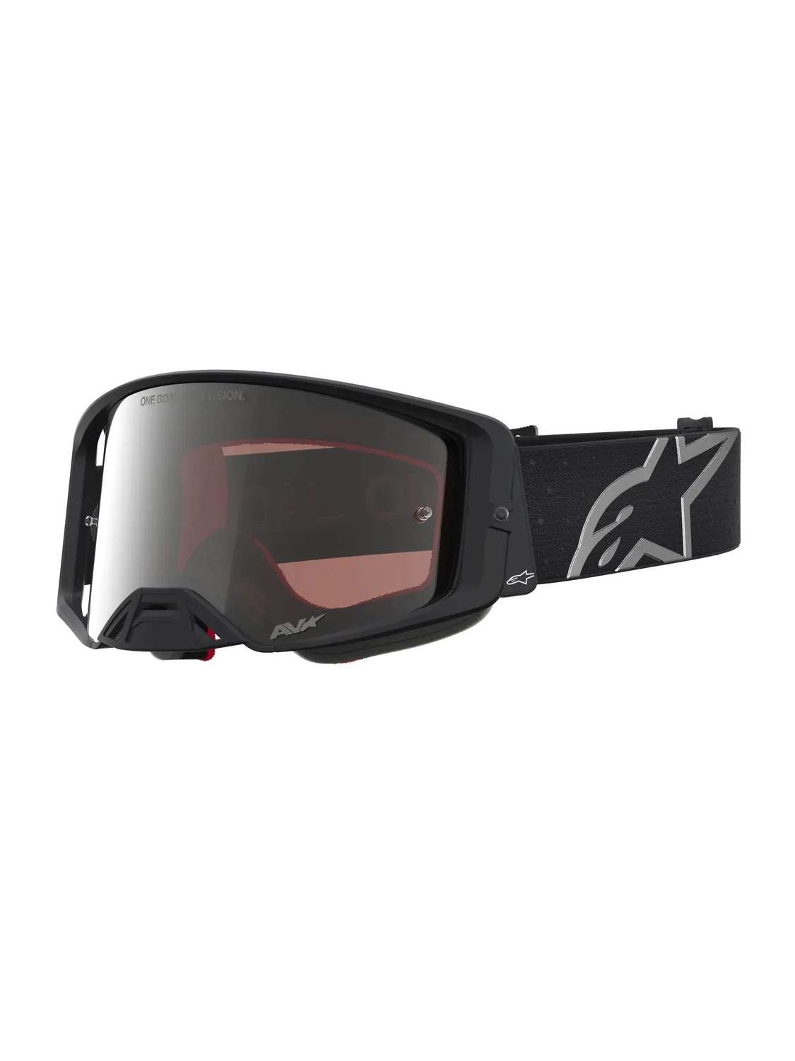 Alpinestars Goggle Supertech Vesta Mattsvart Silver Spegel Silver