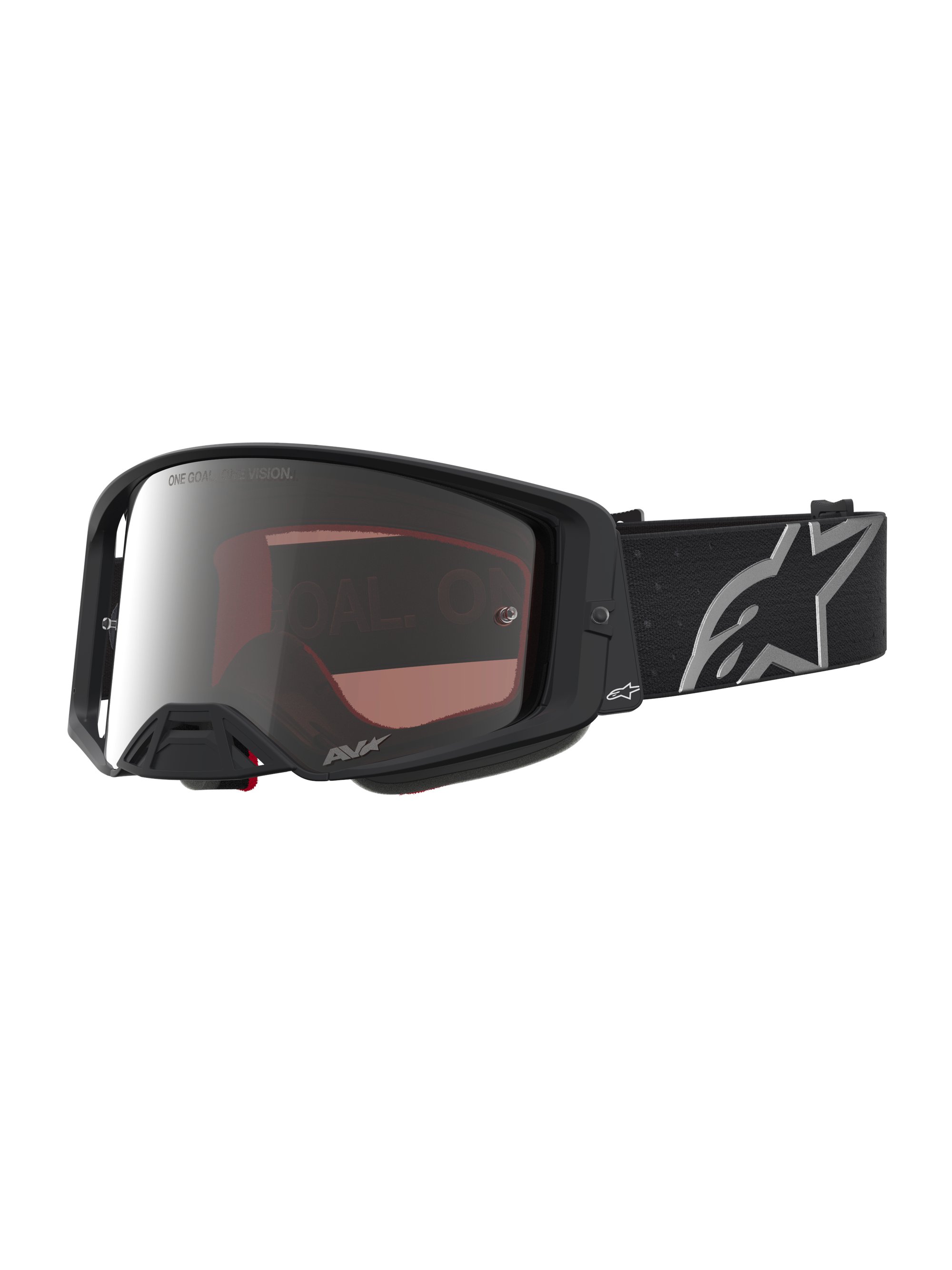 Alpinestars Goggle Supertech Vesta Mattsvart Silver Spegel Silver
