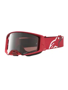 Alpinestars Goggle Supertech Vesta Röd Fluo Chrome Spegel Silver