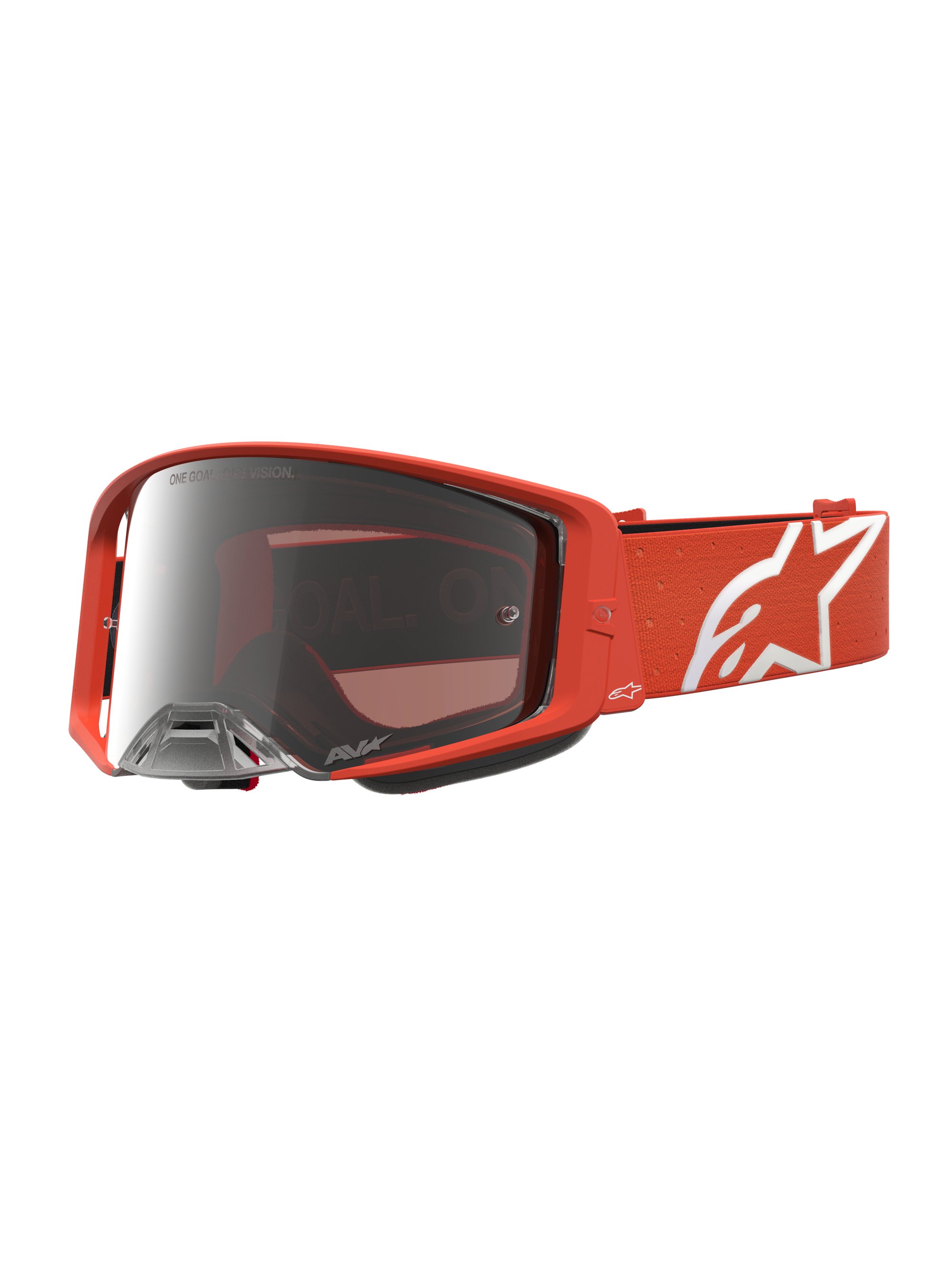 Alpinestars Goggle Supertech Vesta Orange Silver Spegel Silver