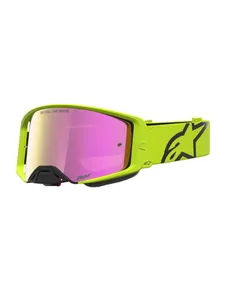 Alpinestars Goggle Supertech Vesta Gul Fluo Svart Spegel Röd