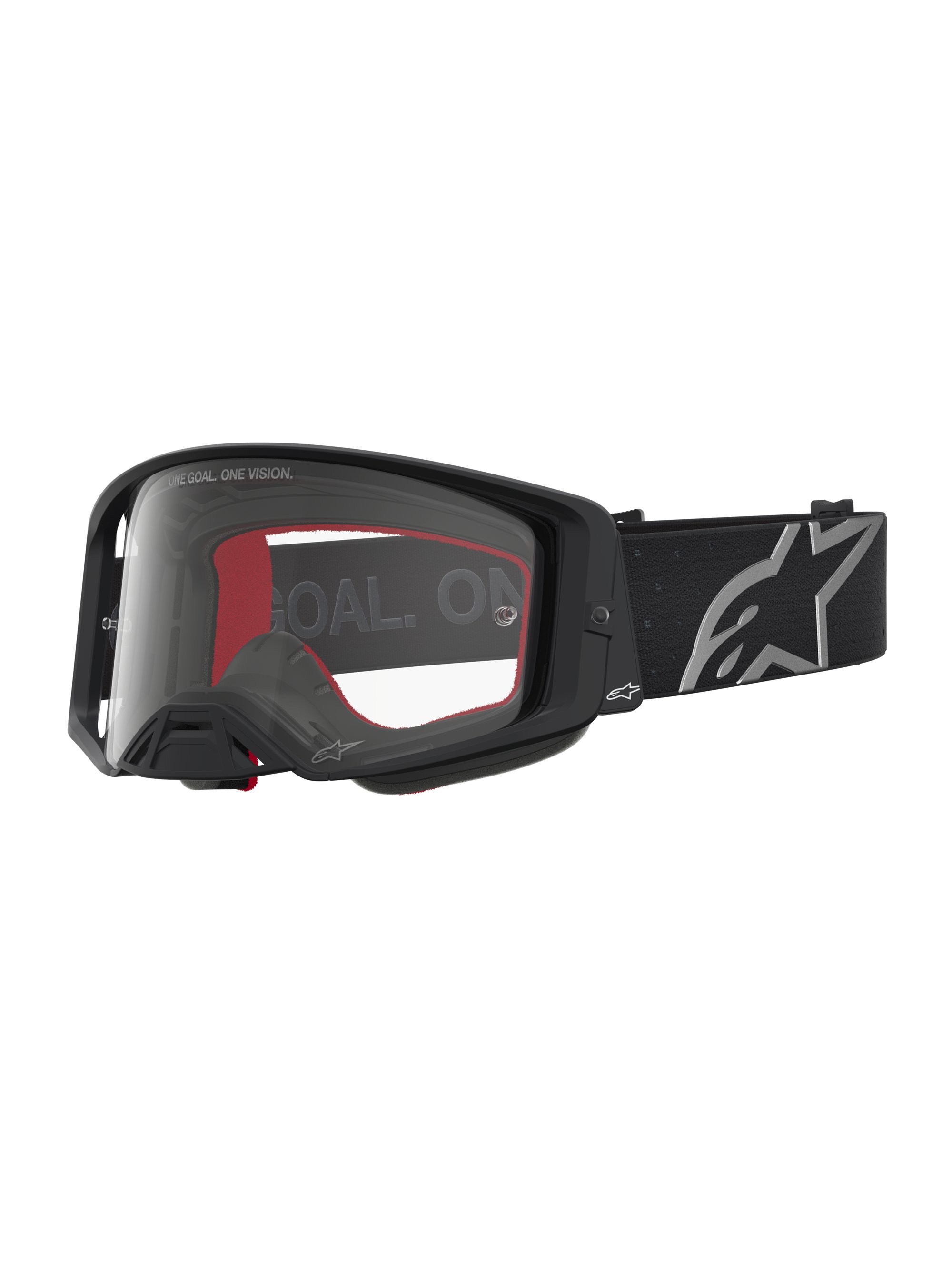 Alpinestars Goggle Supertech Vesta Mattsvart Silver Klar