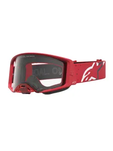 Alpinestars Goggle Supertech Vesta Chrome Röd Klar