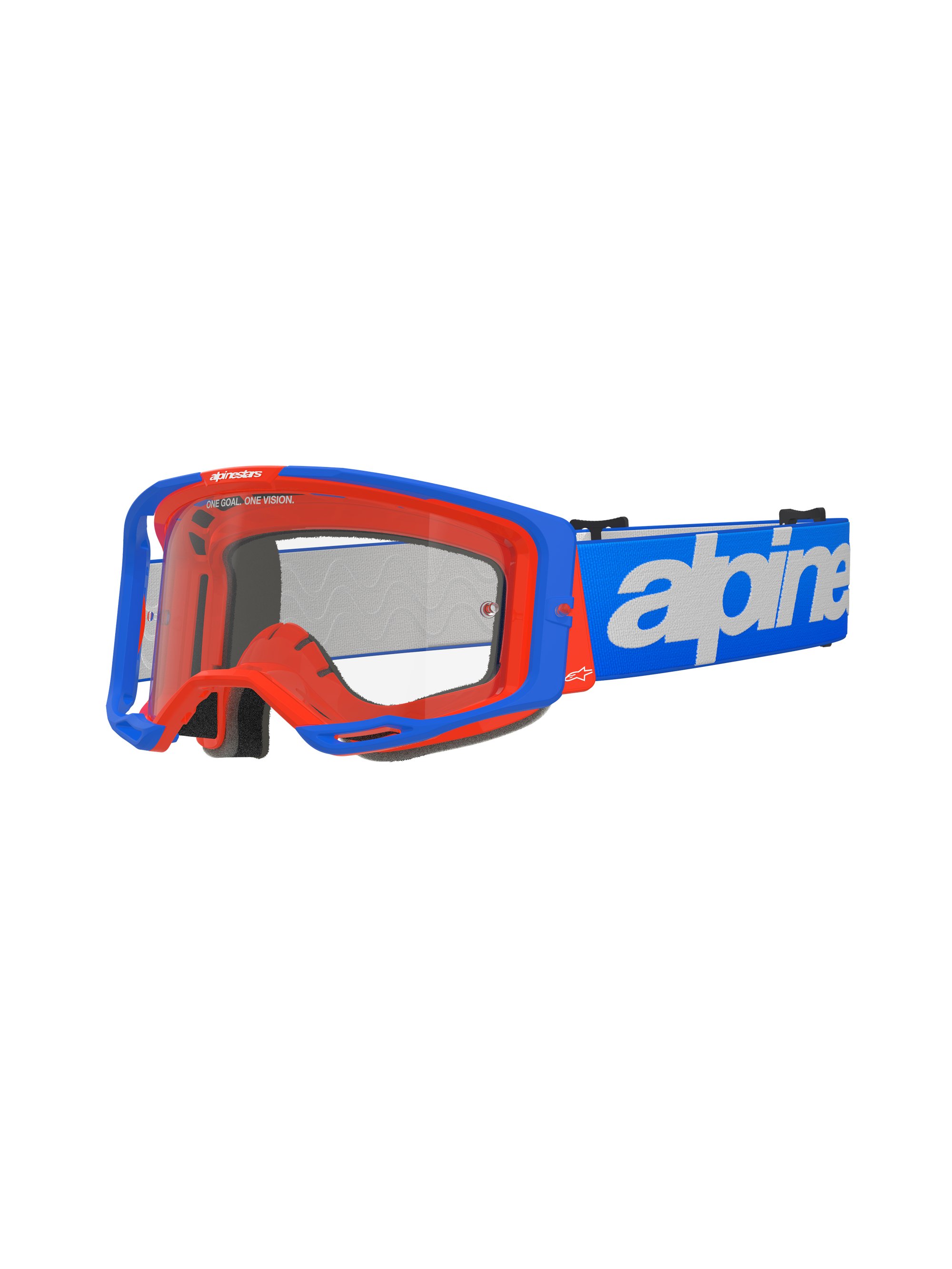 Alpinestars Goggle Vision 8 WORDMARK Blå/Orange/Klart