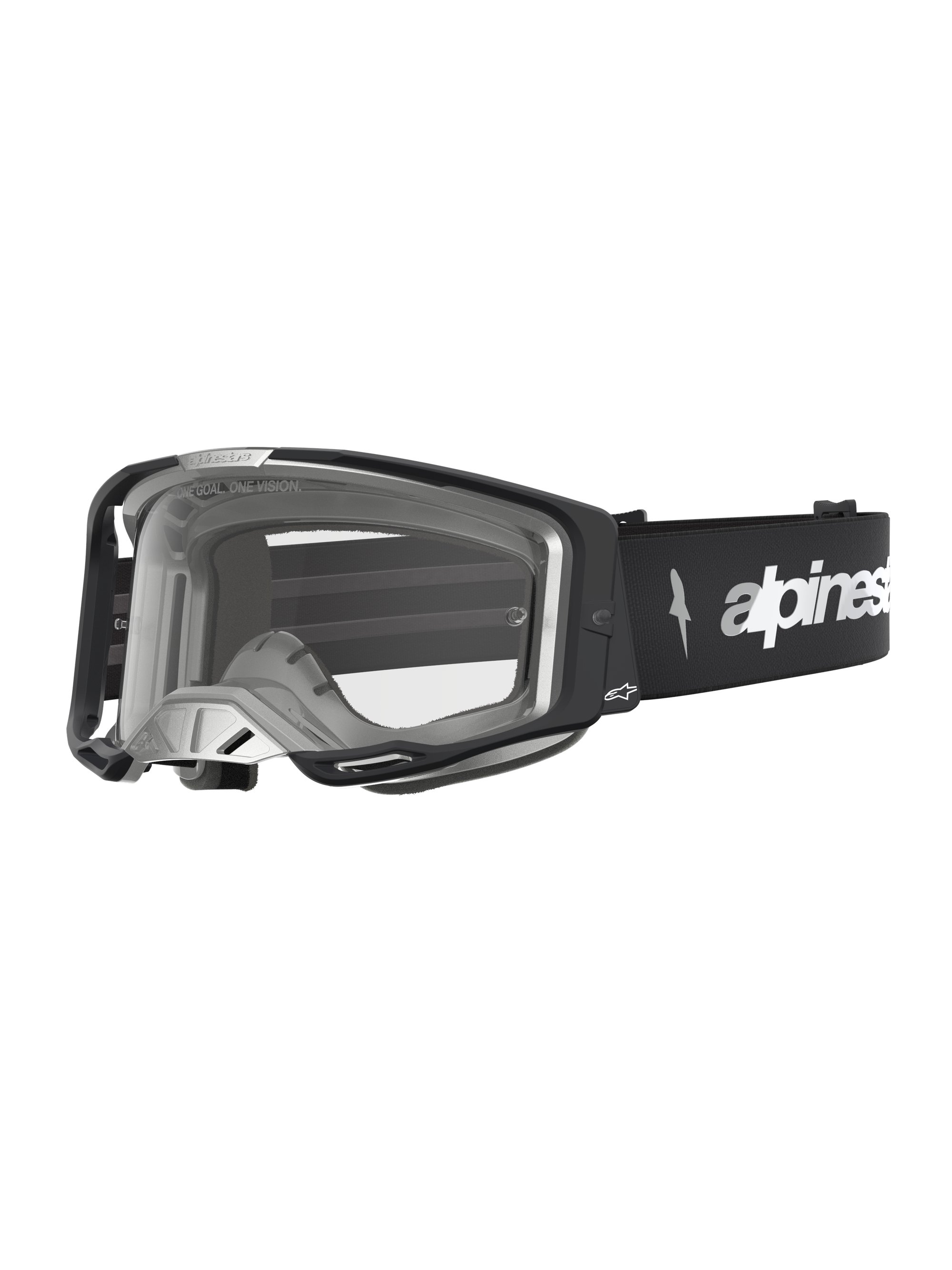 Alpinestars Goggle Vision 8 Amber Svart Silver Klar