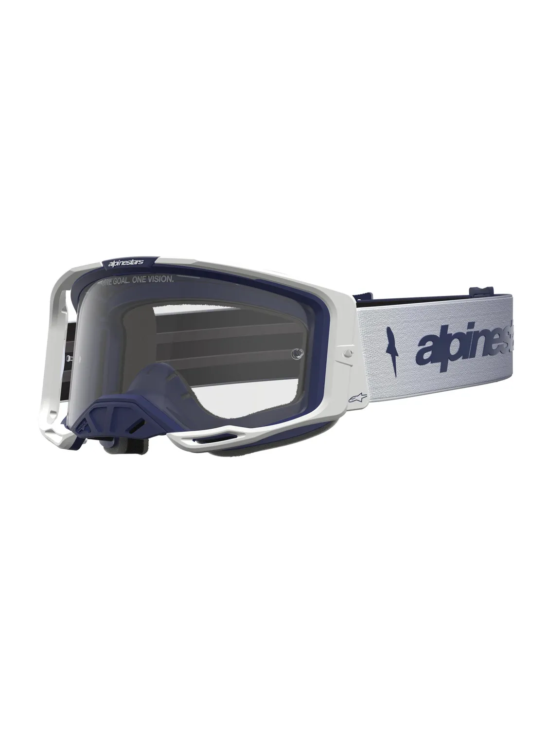 Alpinestars Goggle Vision 8 Amber Vit Blå Klar